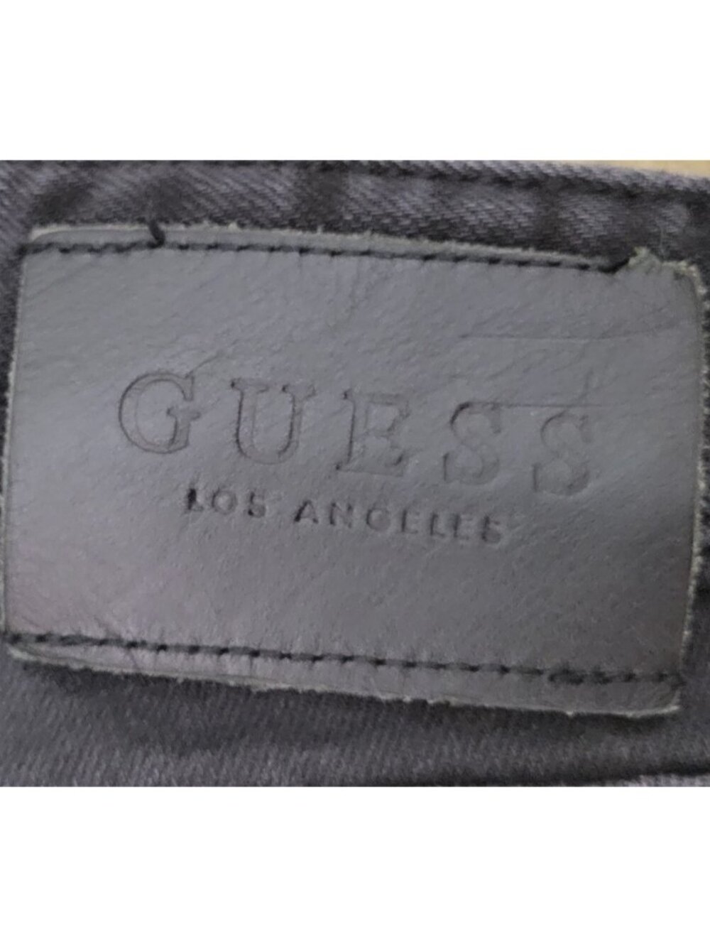 Guess Los Angeles Slim Tapered Destroyed Jeans Black 33x32 - Picture 7 of 10
